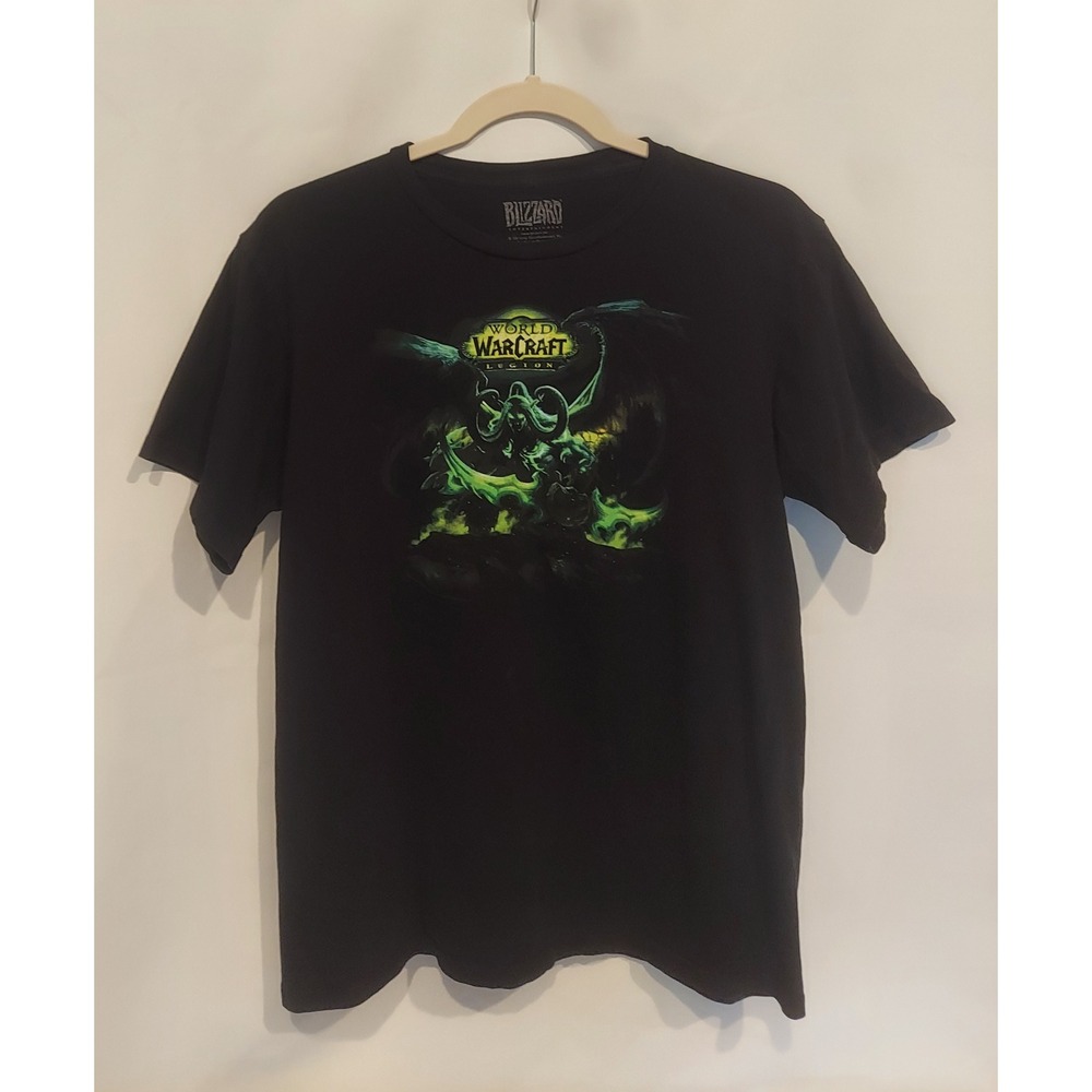 Blizzard Ent. Mens World of Warcraft Legion Lord of Outland T-Shirt Size Medium